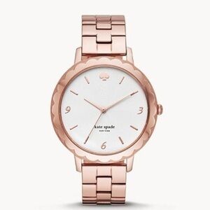 Kate Spade Rose Gold Scalloped Women’s Watch 38mm Stainless Steel NWT